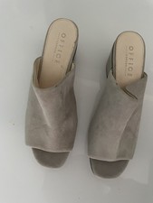 NEW LIGHT GREY "OFFICE" MULES SIZE 41