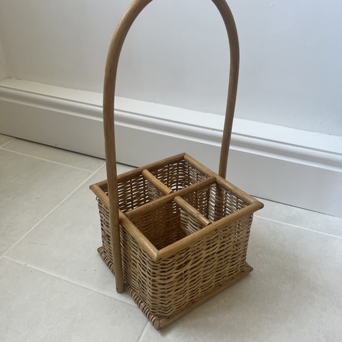 Small wicker bottle basket - small, 4