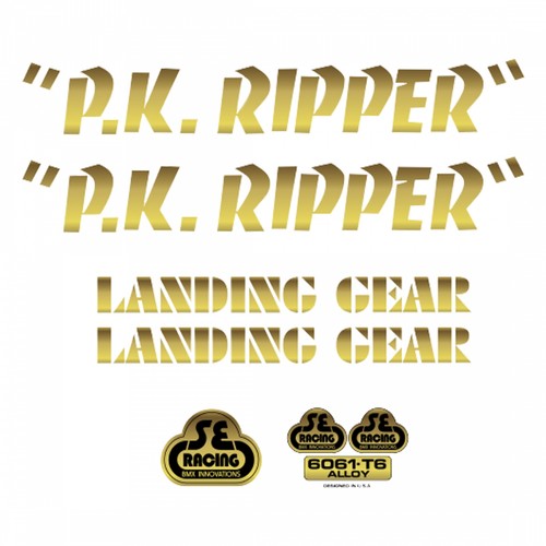 Bikes ripper decal set - se,