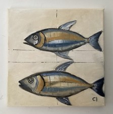 Fish Original Oil Painting box
