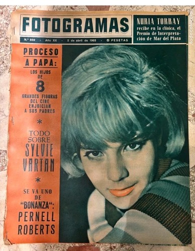 Sylvie vartan 1965 magazine - vartan,