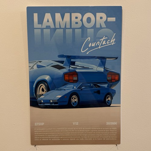Metal plate lamborghini - -,