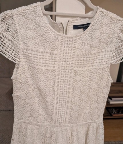 French connection white lace - white,
