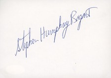 STEPHEN HUMPHREY BOGART signed autograph index Card Autographed InPerson ACOA