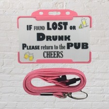 Hen Party - Night Out - Novelty Funny Return Me To Pub  Lanyard