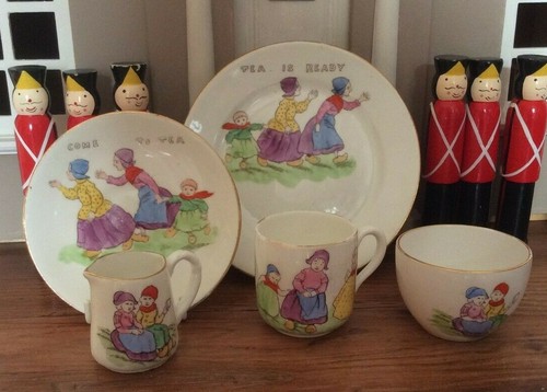 Vintage children tea set - children's,