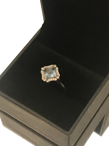 Platinum topaz and diamond - topaz,