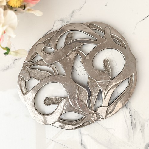 Vintage silver metal - silver,