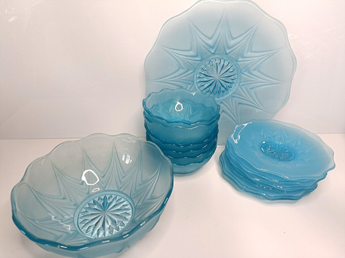 Art deco vintage blue bagley - blue,