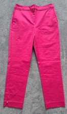 Womens M&S PER UNA Slim Ankle Grazer Trousers Size 10Reg