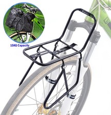 Bicycle Bike Front Pannier Rack 15KG Load Cycle Rack Brake Frame Luggage Shelf
