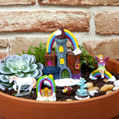 6pc secret fairy garden - secret,