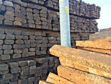 Rounded !!! Reclaimed Pine Railway Sleepers Grade "A" (delivery available)