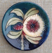 4.5" MOORCROFT - ALBANY PIN DISH - NICOLA SLANEY - SILVER LINE.