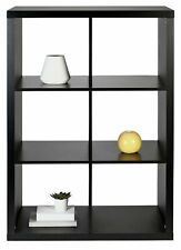Habitat Squares Plus 6 Cube Storage Unit - Black | Modern Organizer Home Office