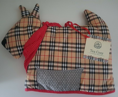 Scottie dog shaped tea cosy - shaped,