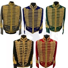 Napoleonic Hussar Jacket Men-Handmade Military Uniform Tunic pelise Jimi Hendrix