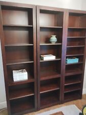 cherry wood bookcases x3