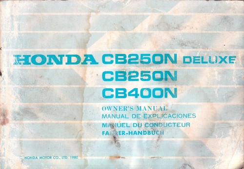 Honda cb250n deluxe cb400n - cb250n,