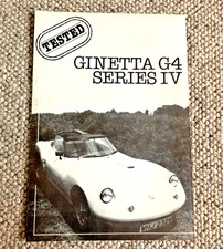 GINETTA G4 SERIES 4 - COLLECTIBLE ORIGINAL CLASSIC CAR ROAD TEST REVIEW