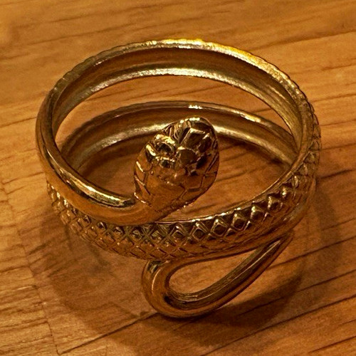 Gold plated tone snake - gold,