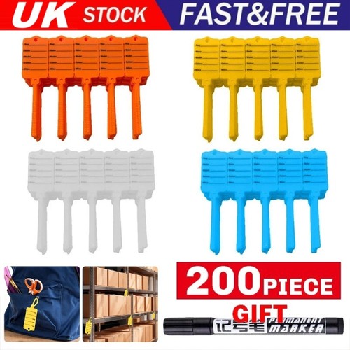 Plastic key tags - plastic, 200