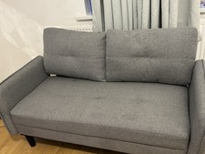 Modern Grey 2-Seater Sofa –