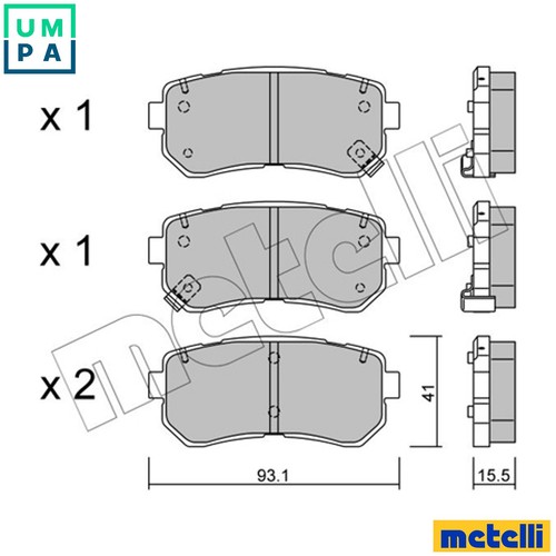Brake pad set - brake,