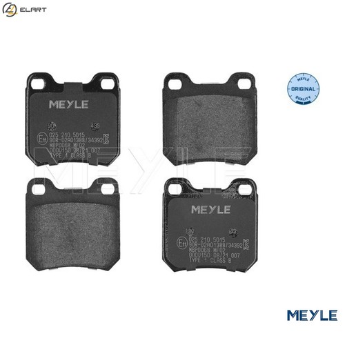 Brake pad set disc - brake, 025