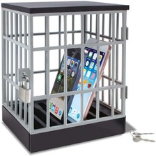 Mobile Phone Prison Jail Cell Lockable Safe Cage For Dinner Time Restaurant