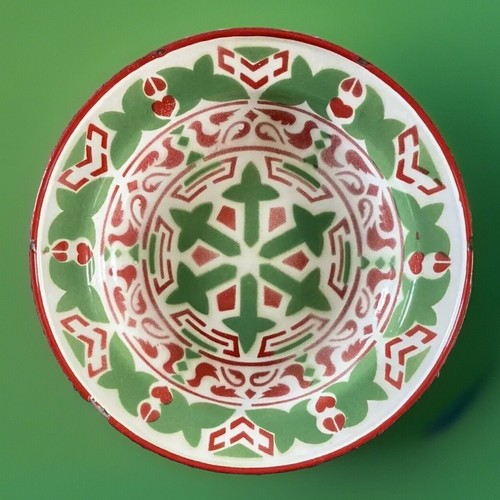 Vtg enamelware flat - flat, soup