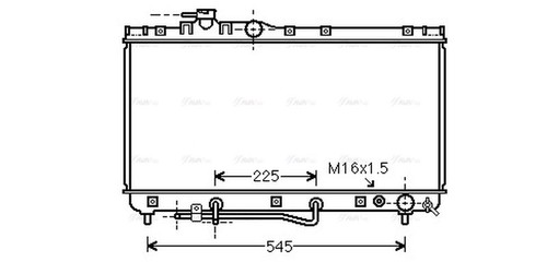 Ava coolant radiator - ava, toa2184
