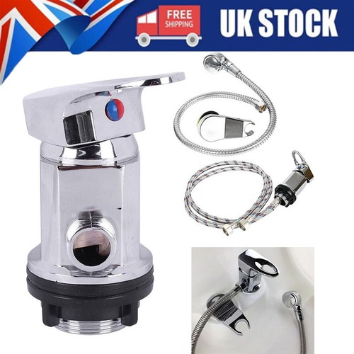 Chrome caravan shower - chrome, mixer