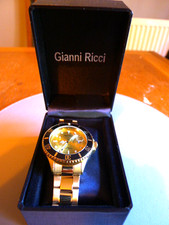 NEW  Gianni Ricci  Qtz Gents Large Wristwatch in Presentation Case.....GWC.