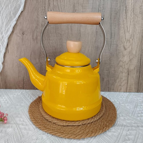 Enamel tea kettle - tea,