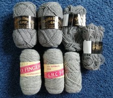 Vintage knitting wool bundle, 3ply and 4 ply wool oddments