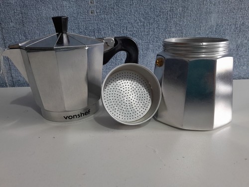 Vonshef silver metal expresso - vonshef,