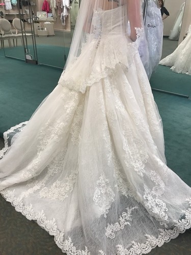 Unused wedding dress with - wedding,