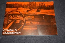 1972 Citroen DS20/DS23/D Super/5/D Special Owners Manual