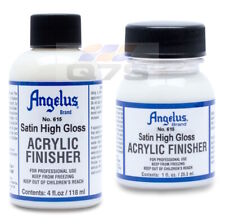 Angelus Acrylic Finisher 615 Satin Gloss Hard Finish Soft Satin Shine Shoe Paint