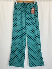 Womens Wide Leg Polka Dot