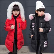 Girls Kids Padded Coat School