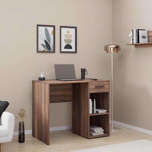 Walnut study desk - walnut, 1
