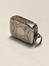 Antique Silver Gilt Victorian Vinaigrette Birmingham 1882 Hilliard & Thomason