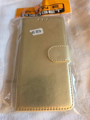 Gold leather flip - leather, wallet