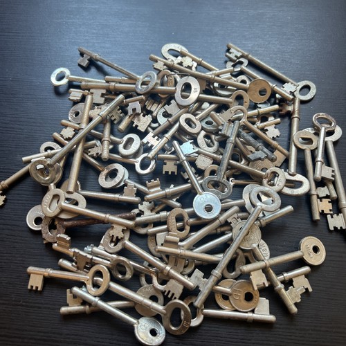 Old vintage keys box - old,