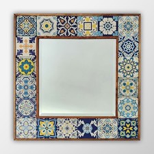 Aegean tiles mirror - tiles,