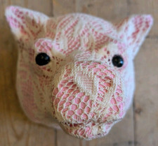 WALL MOUNTED PIG - Cute Display Plaque Sign Ornament Farm Shop Decoration Decor