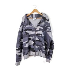 NAMED COLLECTIVE Grey Camouflage Zipped Hoodie Size 2XL 3XL Casual New Unworn