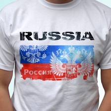 Russia t shirt flag top gift
